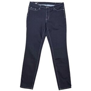 William Rast Dark Wash 5 Pocket Button Zip Close Jegging Sz 14